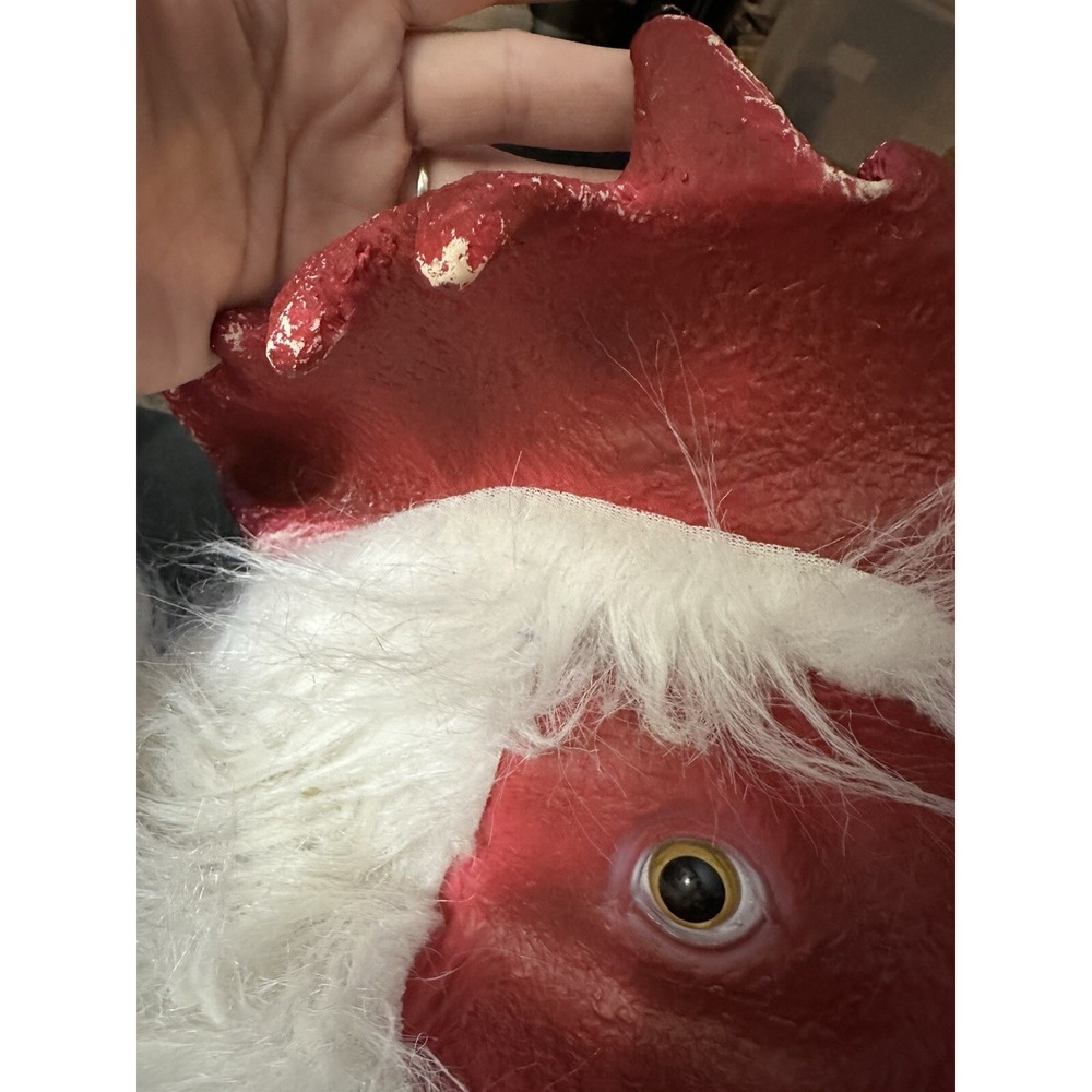 Rooster Chicken Head Mask Costume Mask Only. Rubber Realistic - Picture 4 of 4